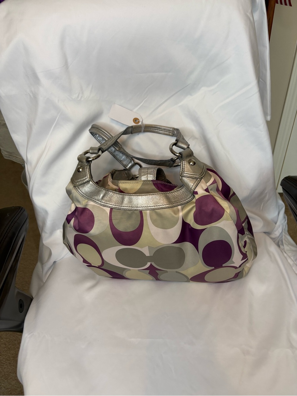 Coach Signature  SoHo Scarf Hobo Shoulder bag